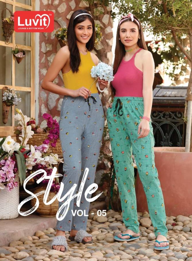 Luvit Style 5 Daily Wear Fancy Night Wear Pant Collection